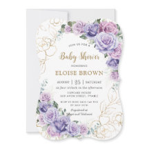 Elegante Lila Lilac Lavender Rose Kinderdusche