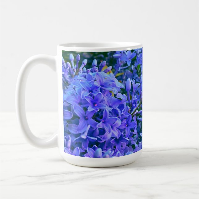 Elegante lila Lilacs Kaffeetasse (Links)