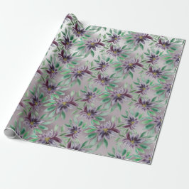 Elegante Lila Lotus Geschenkpapier