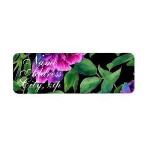 Elegante lila magenta Aquarellblumen Blume