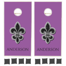 Elegante lila moderne Fleur de Lis-Blume