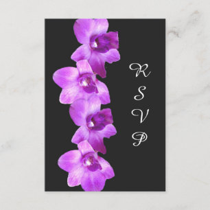 Elegante lila Orchideen UAWG Karte