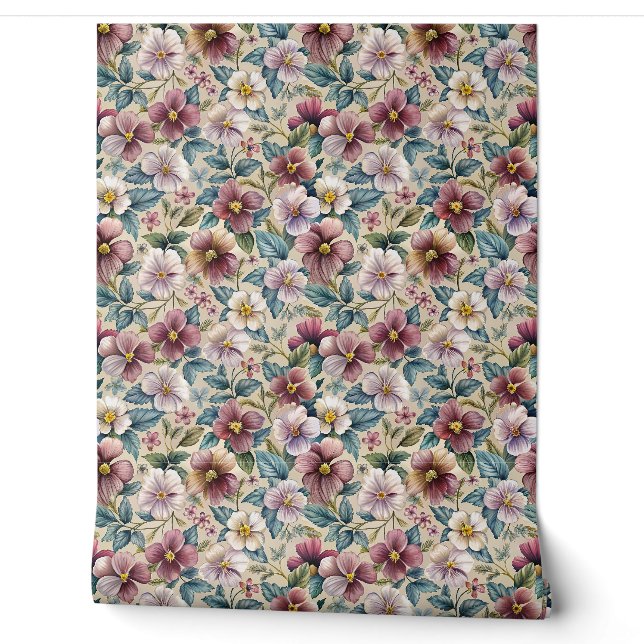 Elegante Lila-Pastellfarben, lila lila Bordeauxvio Tapete (Abrollen)