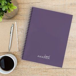 Elegante Lila Teacher Wertschätzung Trendy Notizbuch