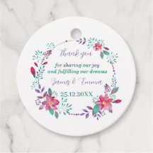 Elegante Lila Tree-Blätter Custom Wedding