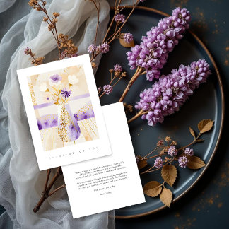 Elegante lila und goldene Blumenvase Beileid