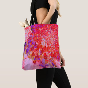 Elegante lila und orange Limelight Hortensie Tasche