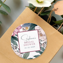Elegante lila Wasserfarben-Blumen-Brautparty