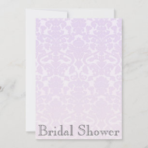 Elegante Lilac Damask Dusche Einladung