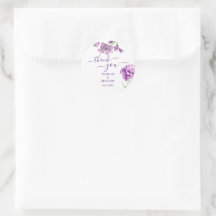 Elegante Lilac Lila Wasserfarbenhochzeit