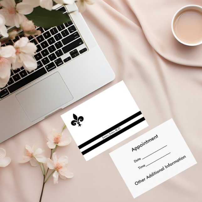 Elegante Lilie Beruflich Business Card Terminkarte (Von Creator hochgeladen)