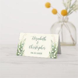 Elegante Lilie im Tal Blume Hochzeit Platzkarte