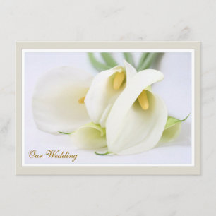 Elegante Lilien Hochzeitsfeiern Einladung