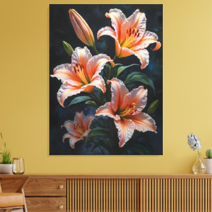 Elegante Lilienblumenkunst – Premium Drucke & Einz
