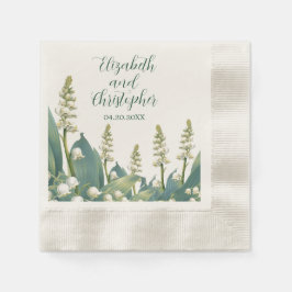 Elegante Lily of the Tal Hochzeit Serviette