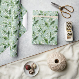 Elegante Lily of the Valley Geschenkpapier