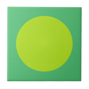 Elegante Limettengrün und Meergrün Wanddekoration Fliese