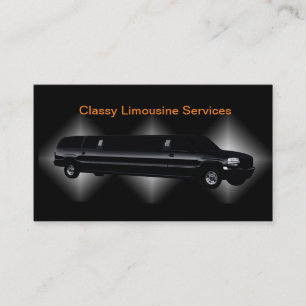Elegante Limousinenservice-Chauffeur-Geschäftskart Visitenkarte