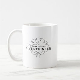 Elegante Linienkunst Professioneller Überdenker-Ge Kaffeetasse