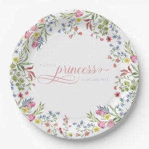 Elegante Little Princess Bear Royal Baby Dusche Pappteller