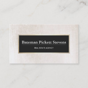 Elegante lizenzierte Real Anwesen Broker Beruflich Visitenkarte