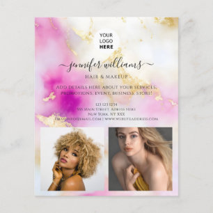 Elegante Logo-Werbeaktion für benutzerdefinierte F Flyer