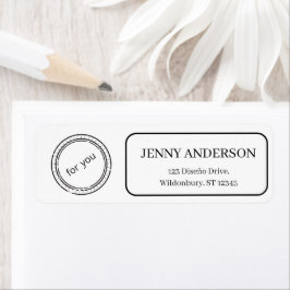 Elegante Logos Minimalistische Rücksendeadressen-A