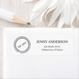 Elegante Logos Minimalistische Rücksendeadressen-A