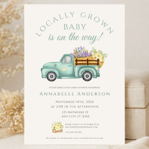 Elegante lokale neutral Baby-Party Einladung