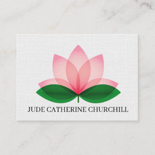 Elegante Lotus Blossom "Mighty Size" Business Card Visitenkarte