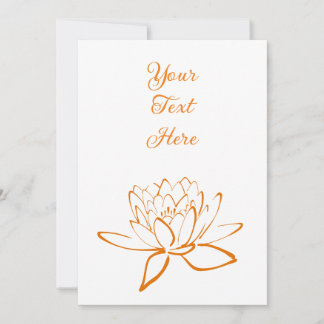 Elegante Lotus Blume Custom Einladung