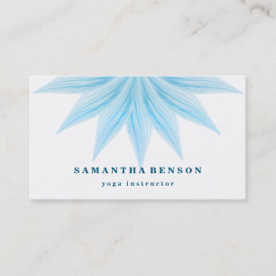 Elegante Lotus Blume Logo Yoga Visitenkarte