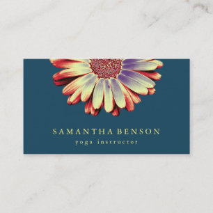 Elegante Lotus Blume Logo Yoga Visitenkarte