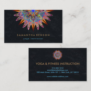Elegante Lotus Blume Logo Yoga Visitenkarte