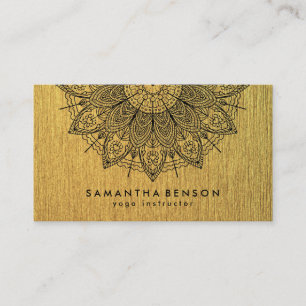 Elegante Lotus Blume Logo Yoga Visitenkarte