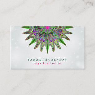 Elegante Lotus Blume Logo Yoga Visitenkarte