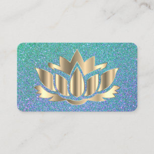 Elegante Lotus Blume Yoga Visitenkarte
