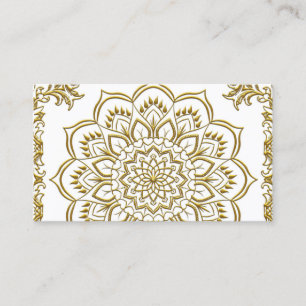 Elegante Lotus Blume Yoga Visitenkarte