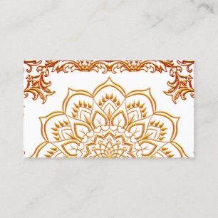 Elegante Lotus Blume Yoga Visitenkarte