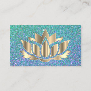 Elegante Lotus Blume Yoga Visitenkarte