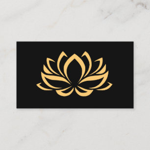 Elegante Lotus Blume Yoga Visitenkarte