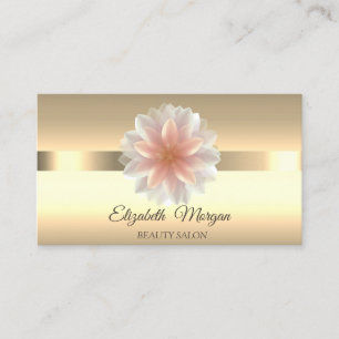 Elegante Lotusblumen-Schick-Makeup-Visitenkarte Visitenkarte