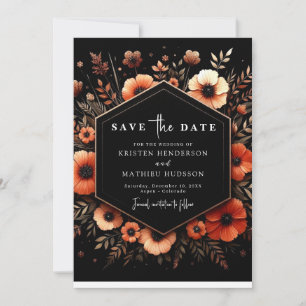 Elegante Lovely Terracotta Wedding Save The Date