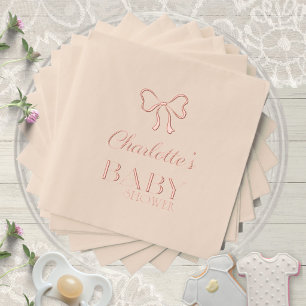 Élégante Luxueuse Écrue Cérémonie de Naissance au