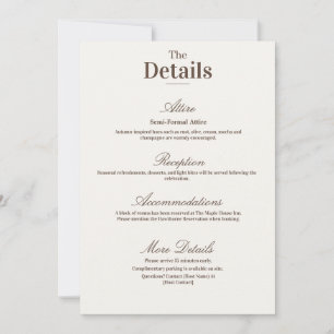 Elegante Luxus-Braun-Creme-Minimalistische Details