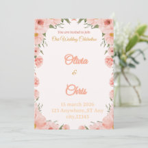 Elegante Luxus-Hochzeitseinladungskarte