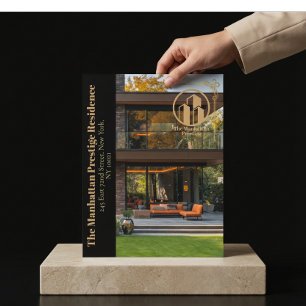 Elegante Luxus-Immobilien-Foto-Objektliste  Flyer