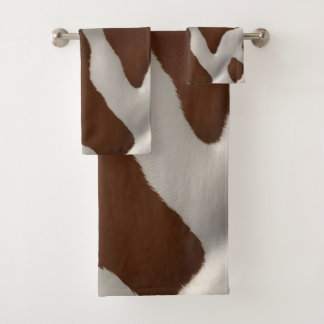 Elegante Luxus-Kunstkuh-Leder-Trendy-Kollektion Badhandtuch Set
