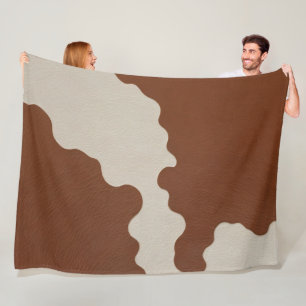 Elegante Luxus-Kunstkuhleder-Popular-Kollektion Fleecedecke