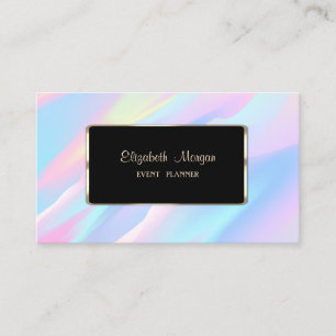 Elegante Luxus Moderne Holografische Abstraktion Visitenkarte